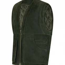 il Lago Prestige Lederweste Field Vest Herren (Oliv)