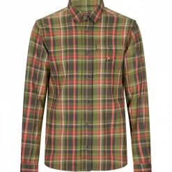 il Lago Prestige Oberhemd Toronto Herren (Oliv/Rot)