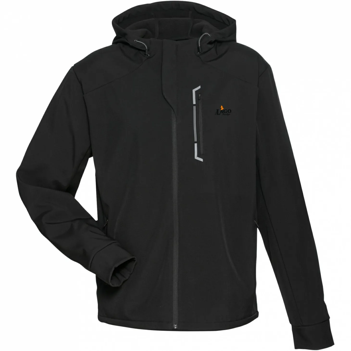 il Lago Prestige Softshelljacke Germania Herren (Schwarz)