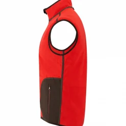 il Lago Prestige Teddyfleece-Weste Herren (Braun/Rot)