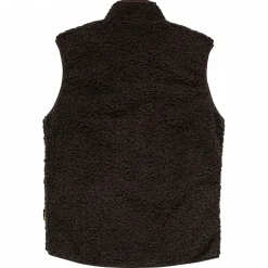 il Lago Prestige Teddyfleece-Weste Herren (Braun/Rot)