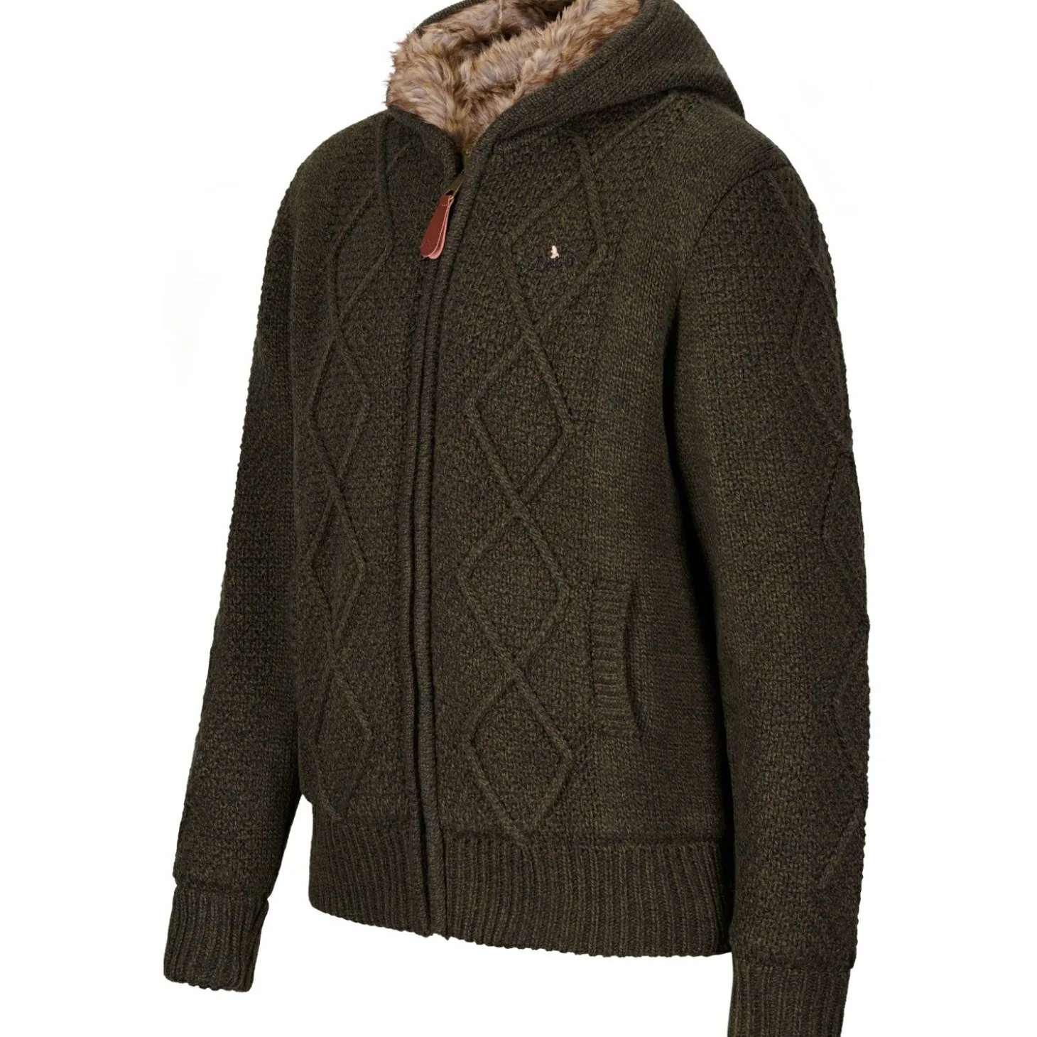 il Lago Prestige Wolljacke Hordaland Herren (Oliv)