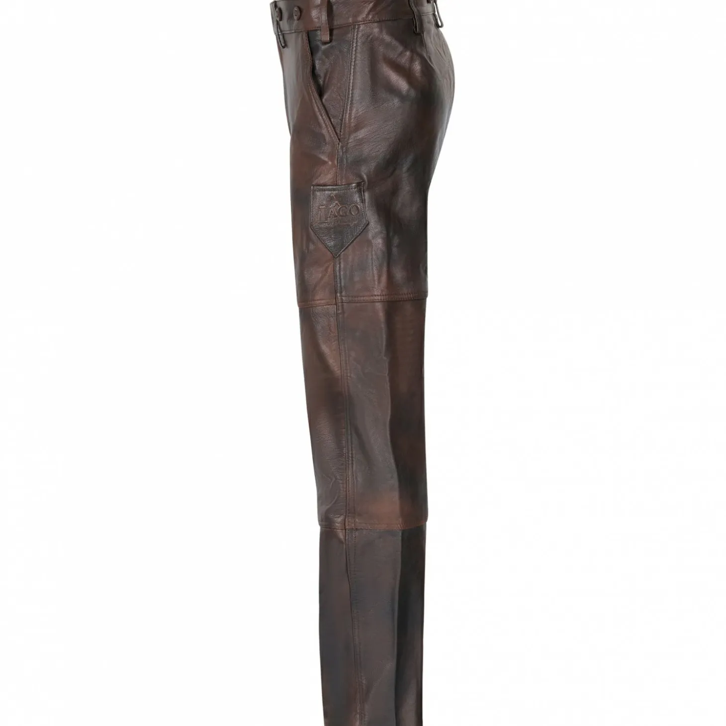 il Lago Prestige Ziegenlederhose Herren (Braun)