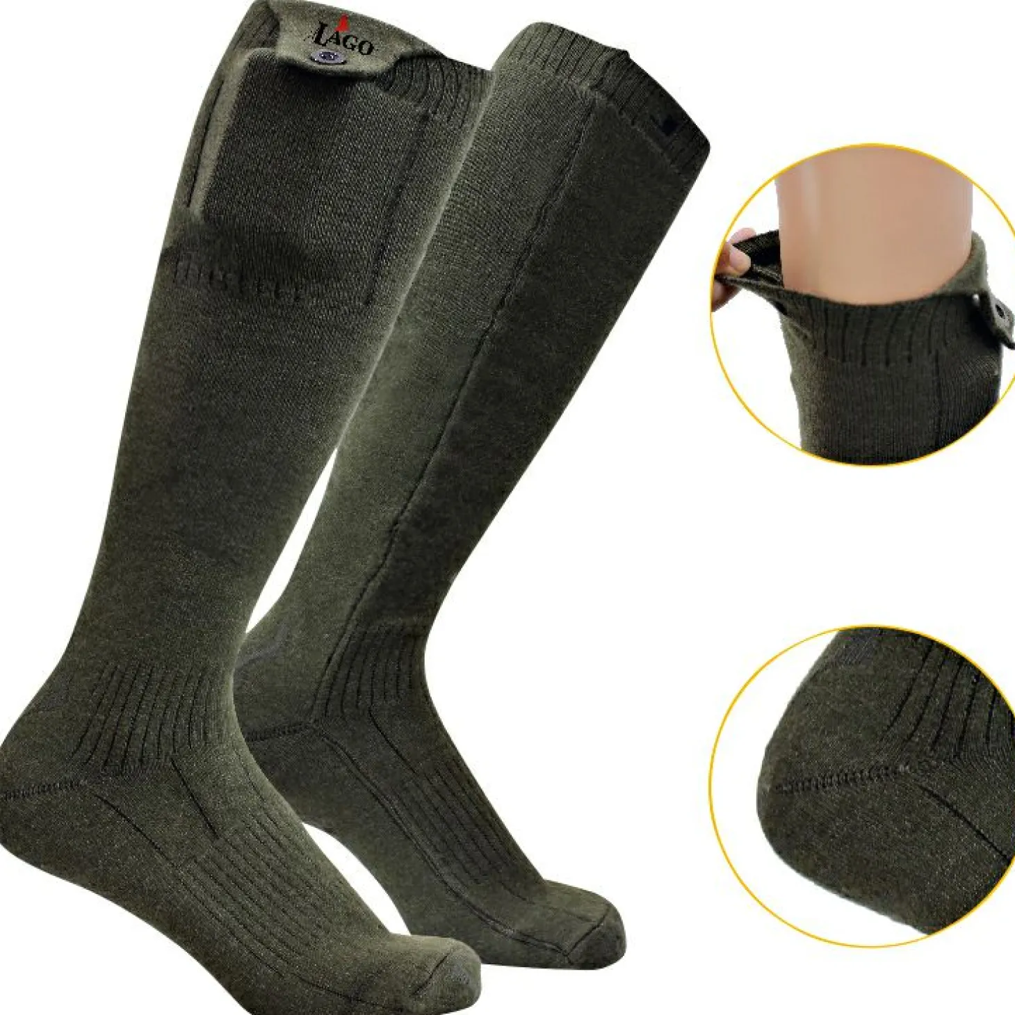 il Lago Red Level Heizsocken Flex Pro X Unisex (Oliv)