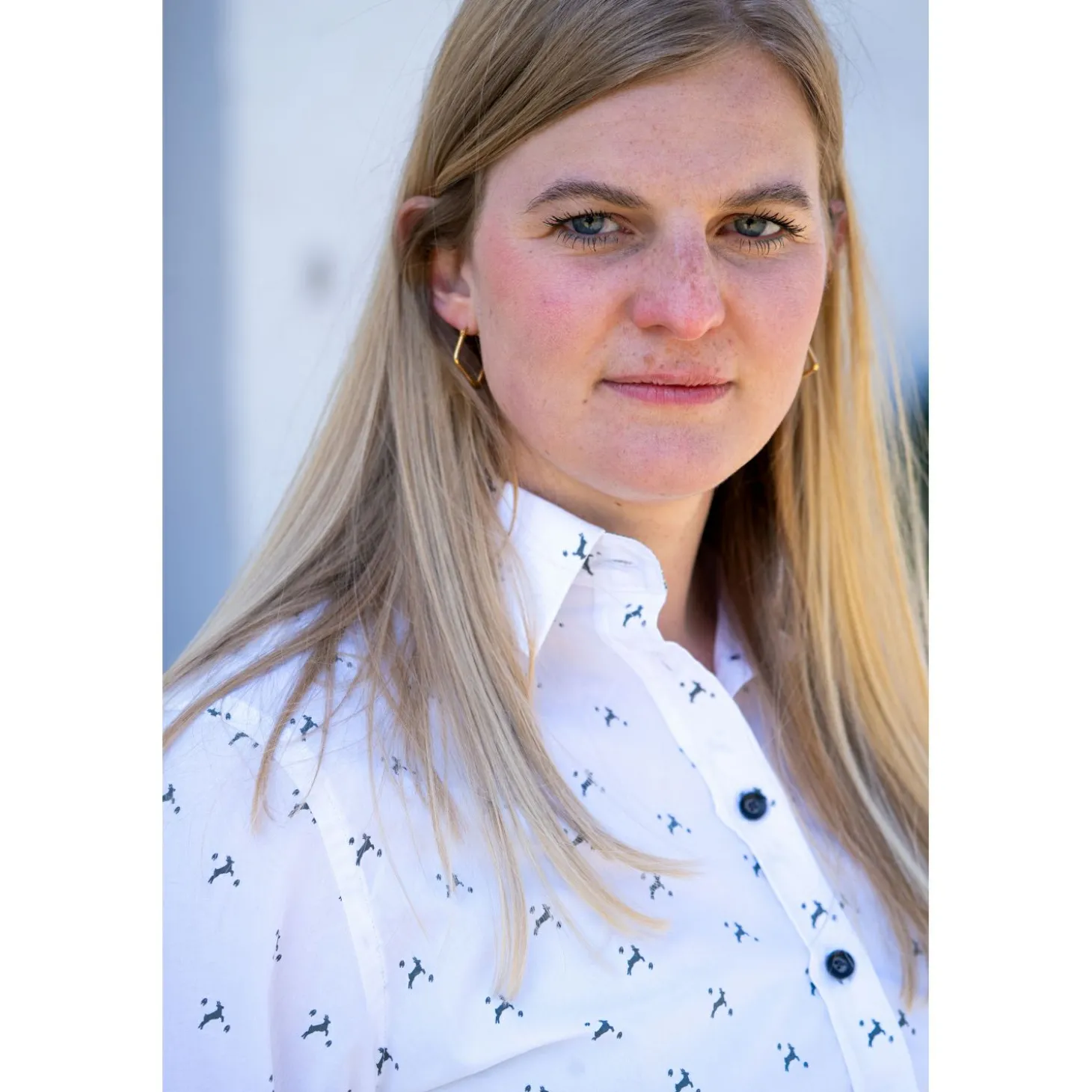 il Lago Sie Bluse Hirschlein Damen (Weiß)