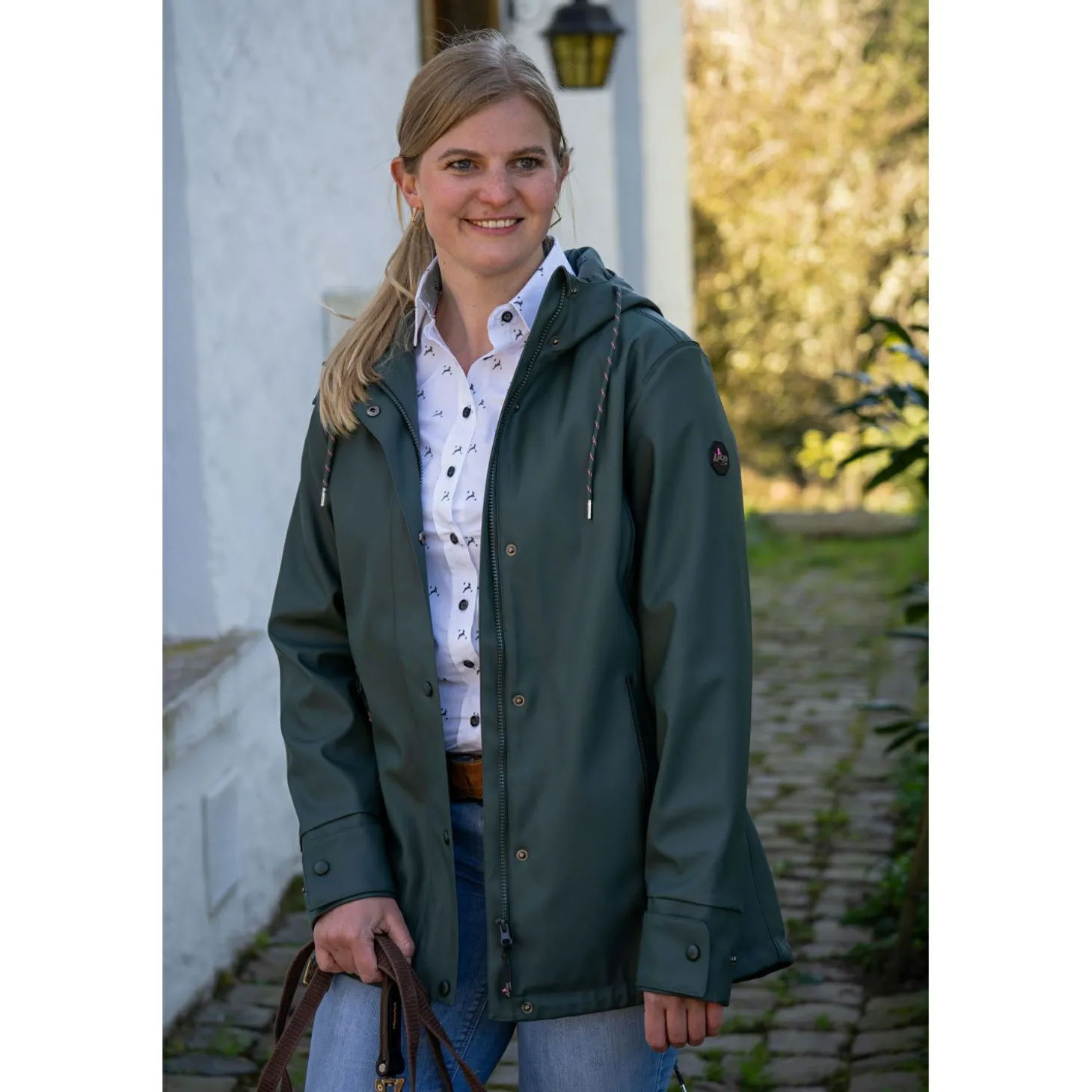 il Lago Sie Bluse Hirschlein Damen (Weiß)