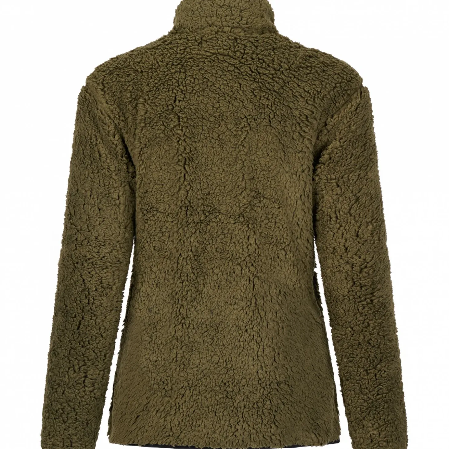 il Lago Sie Faserpelzjacke Alva Damen (Oliv/Schwarz)