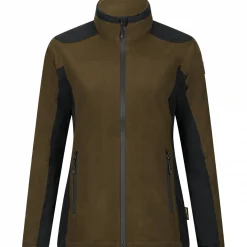 il Lago Sie Funktions-Fleecejacke Avalanche Damen (Dunkeloliv/Schwarz)