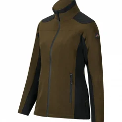 il Lago Sie Funktions-Fleecejacke Avalanche Damen (Dunkeloliv/Schwarz)