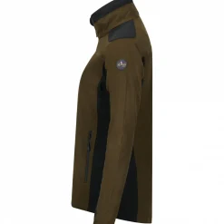 il Lago Sie Funktions-Fleecejacke Avalanche Damen (Dunkeloliv/Schwarz)