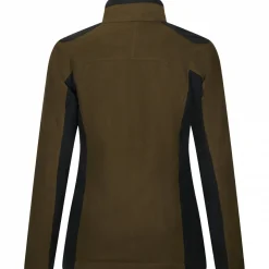 il Lago Sie Funktions-Fleecejacke Avalanche Damen (Dunkeloliv/Schwarz)