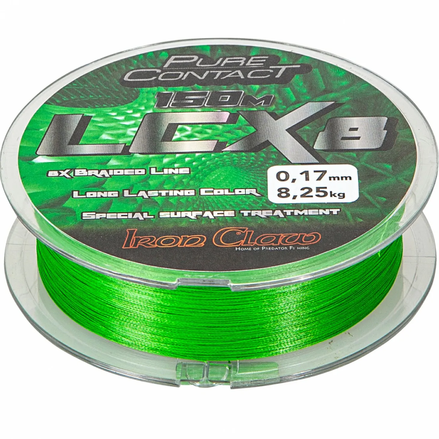 Iron Claw Angelschnur Pure Contact LCX8 (grün)