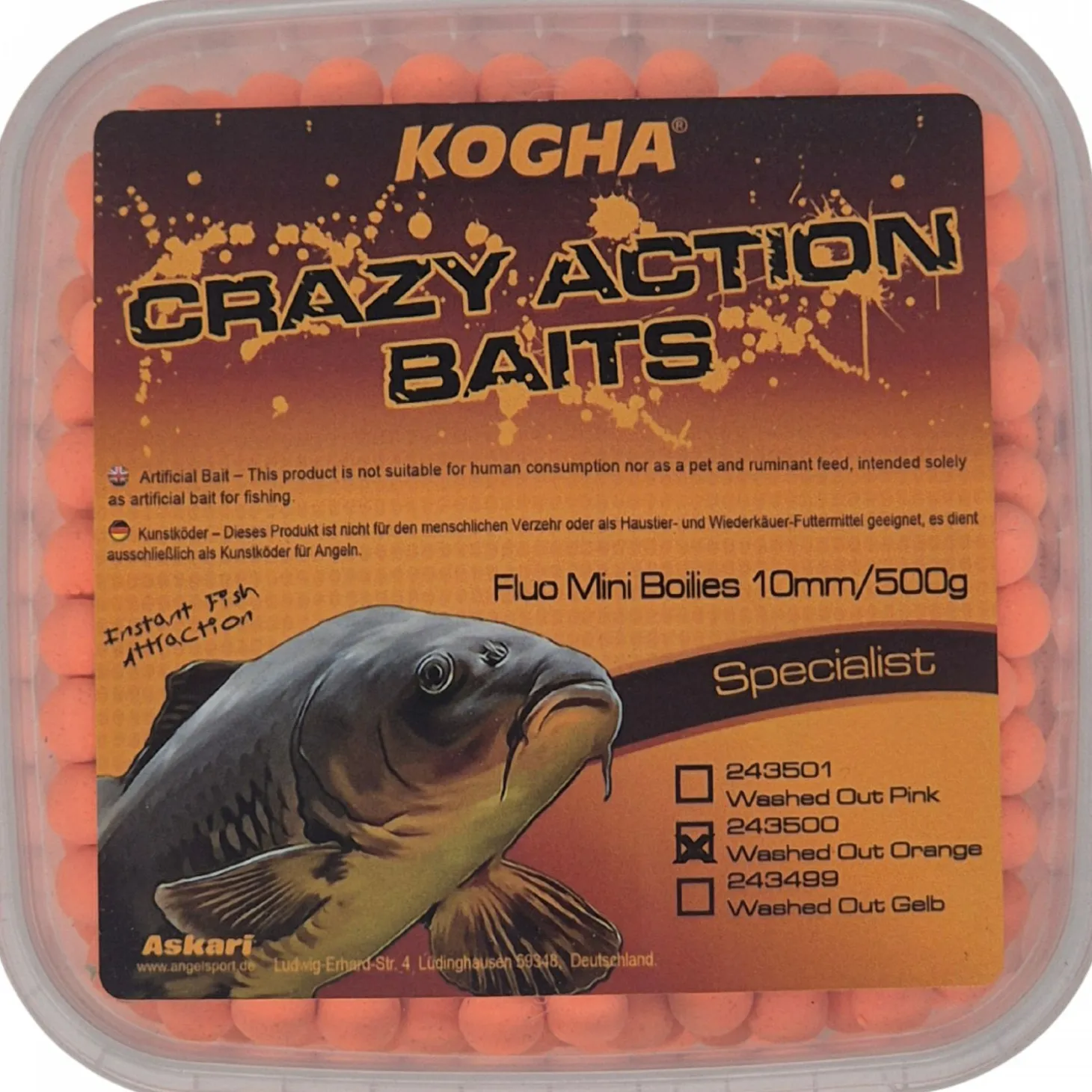 Kogha Crazy Action Baits Fluo (Orange)