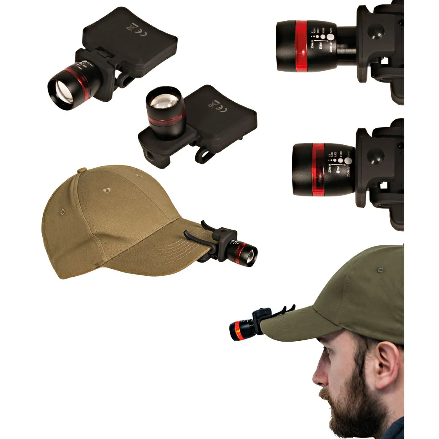 Kopflampe Cap Light LED Cree M. Zoom