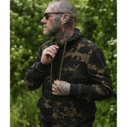 Korda Zip Hoodie Dark Kamo