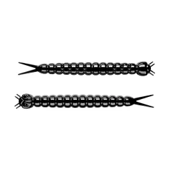 Libra Lures Slight Worm Kunstköder (black)