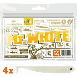 Lieblingsköder Gummifisch Zanderköder (12,5 cm, Mr. White)