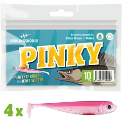 Lieblingsköder Gummifisch Zanderköder (10 cm, Pinky)