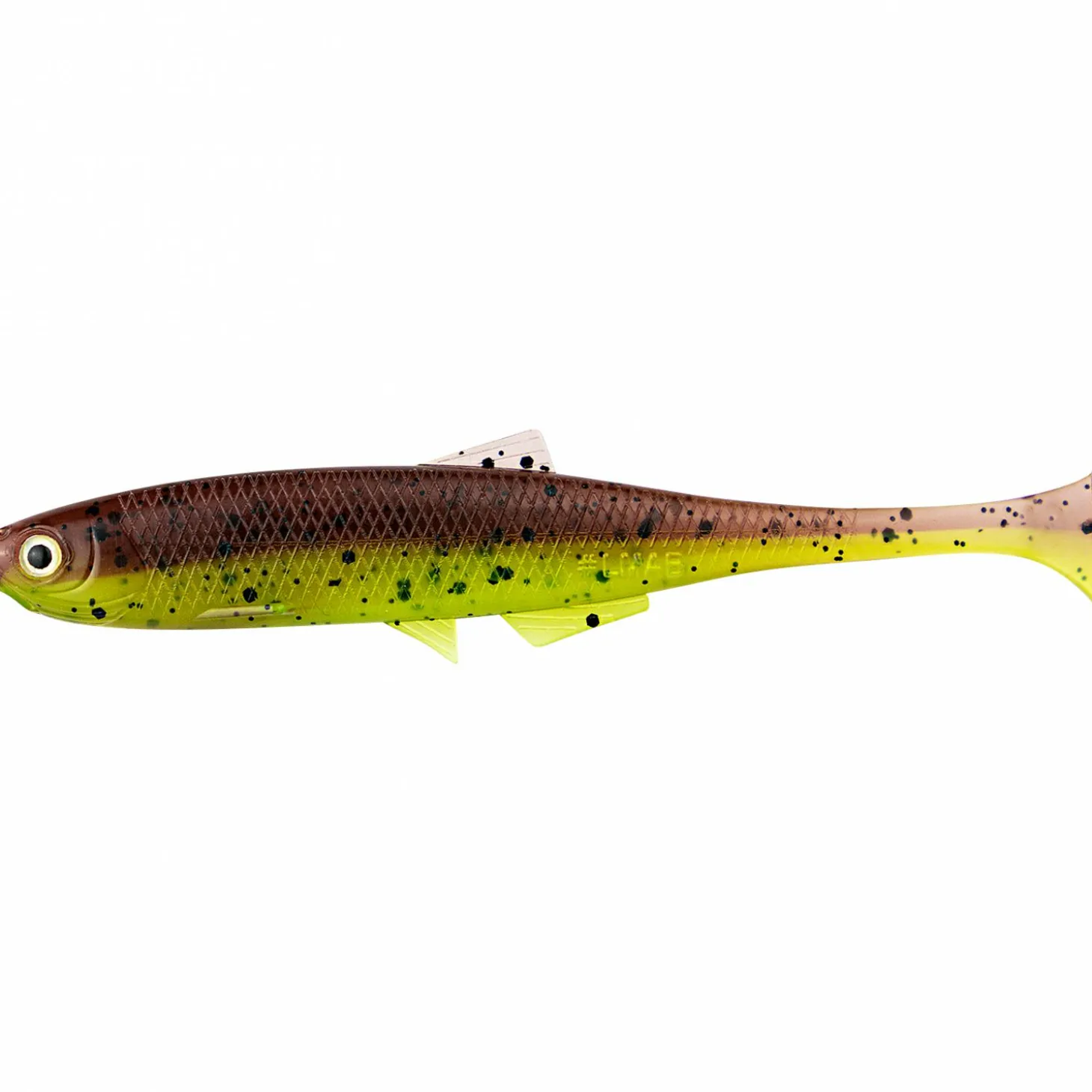 LMAB KØFI Bleak Shad (Green Pumpkin / Chartreuse)