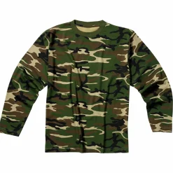 Miltec Langarm-Shirt (Woodland)