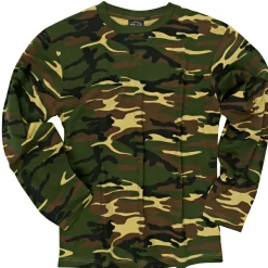 Miltec Langarm-Shirt (Woodland)