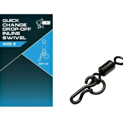 Nash Quick Change Drop Off In Line Swivel Size 8