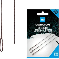 Nash Ready Tied Unleaded Leader 75cm