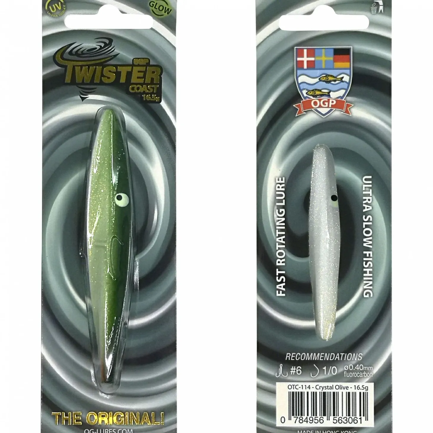 OGP Inline-Köder Twister Coast (Crystal Olive)