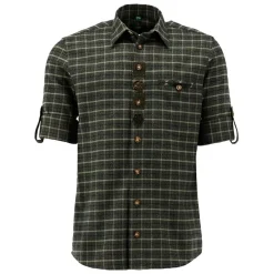 OS Trachten Hemd 1/1 Arm Regular Fit Herren (Trachtengrün)