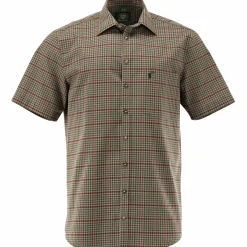 OS Trachten Hemd 1/2 Arm Slim Fit Herren (Oliv)