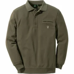 OS Trachten Rizapa Sweatshirt 1/1 Arm Herren (Oliv)