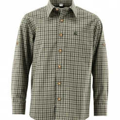 OS Trachten Skimli Hemd 1/1 Arm Kinder (Oliv)