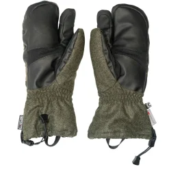 Ostermayer Jagd 3-Finger Handschuhe Unisex (Oliv)