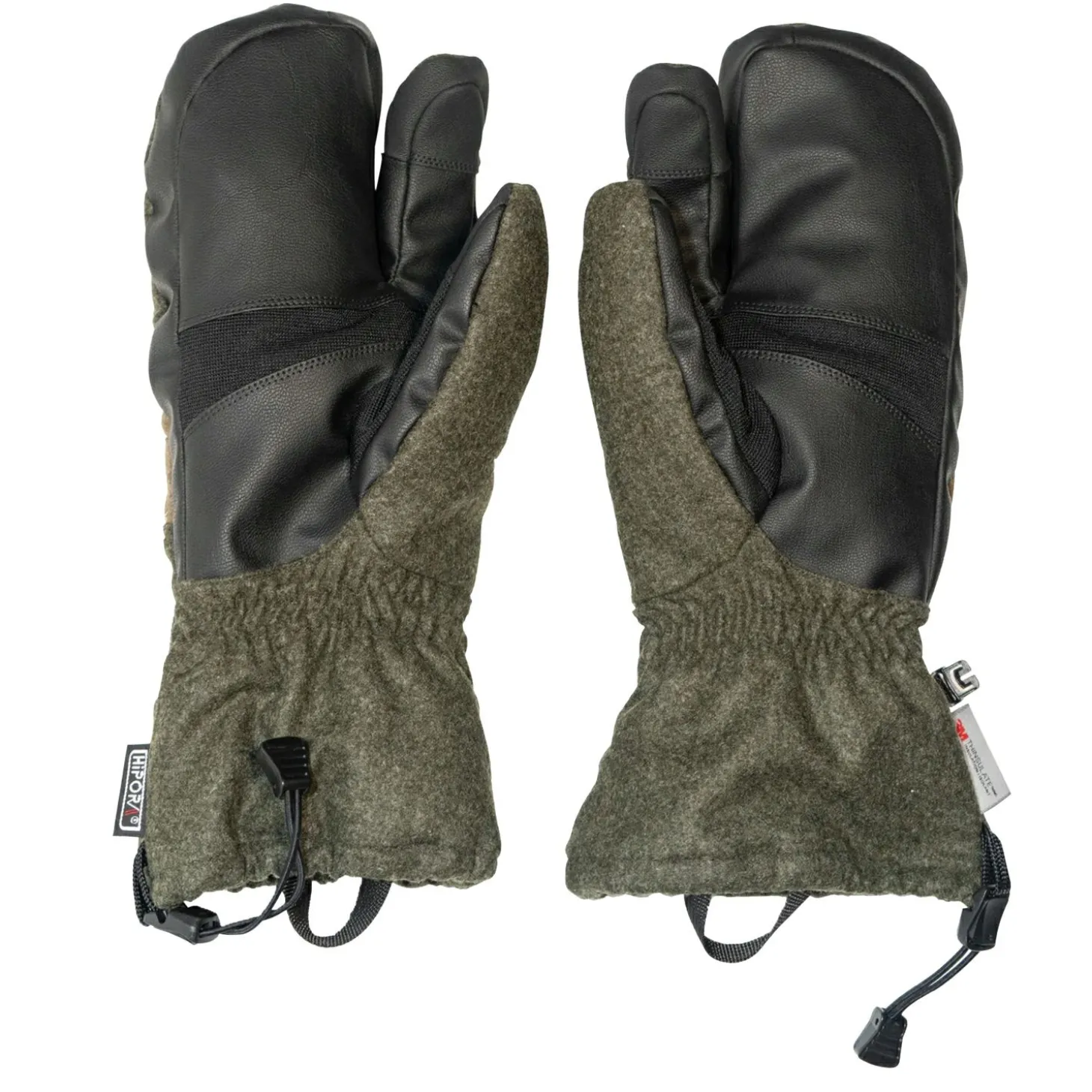 Ostermayer Jagd 3-Finger Handschuhe Unisex (Oliv)