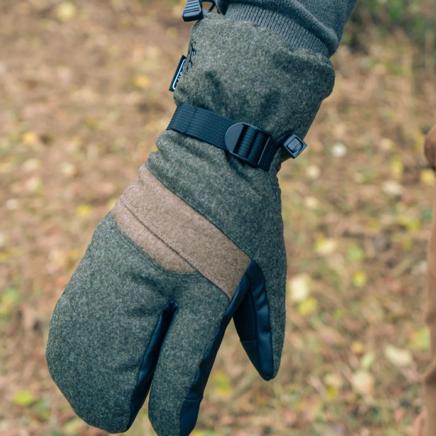 Ostermayer Jagd 3-Finger Handschuhe Unisex (Oliv)