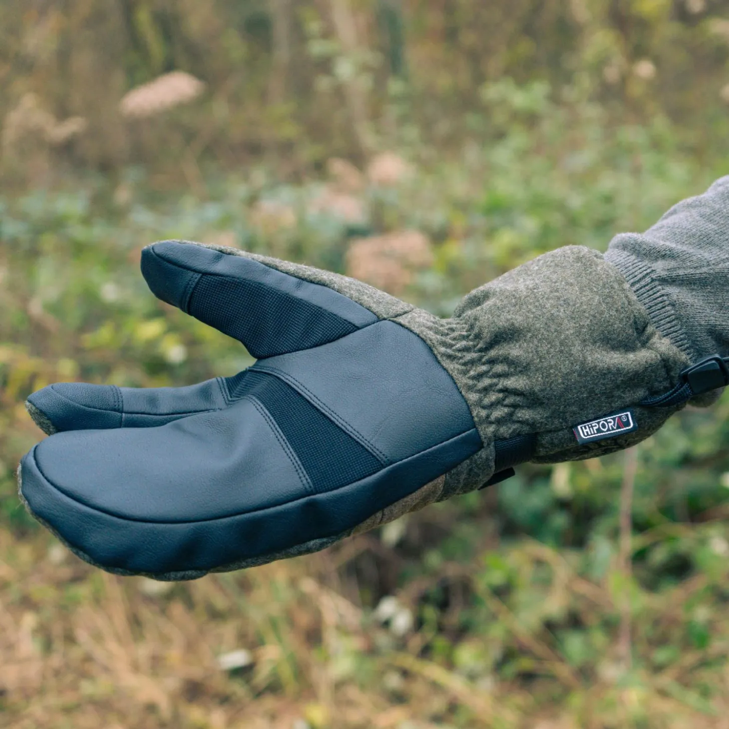 Ostermayer Jagd 3-Finger Handschuhe Unisex (Oliv)