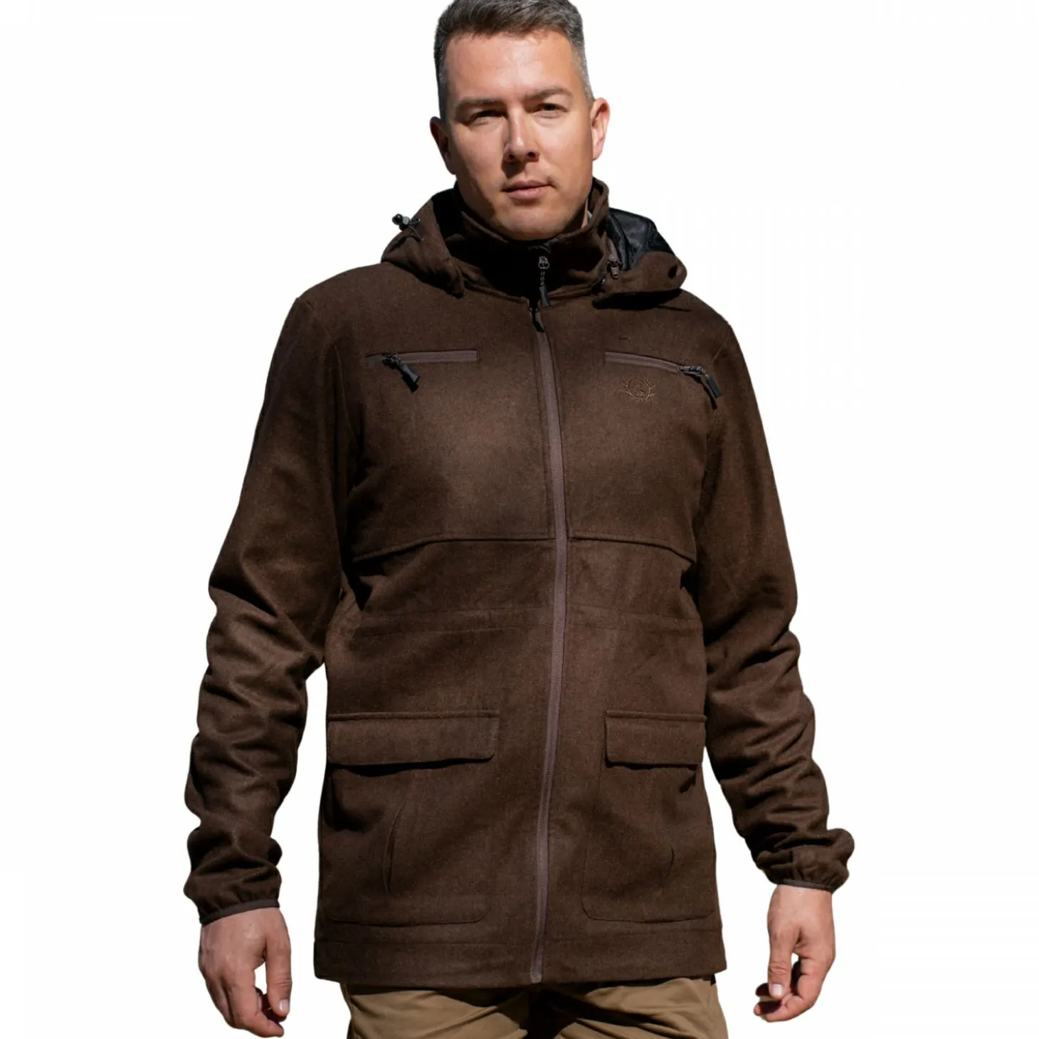 Ostermayer Jagd Lodenjacke HUBI Herren (Braun)