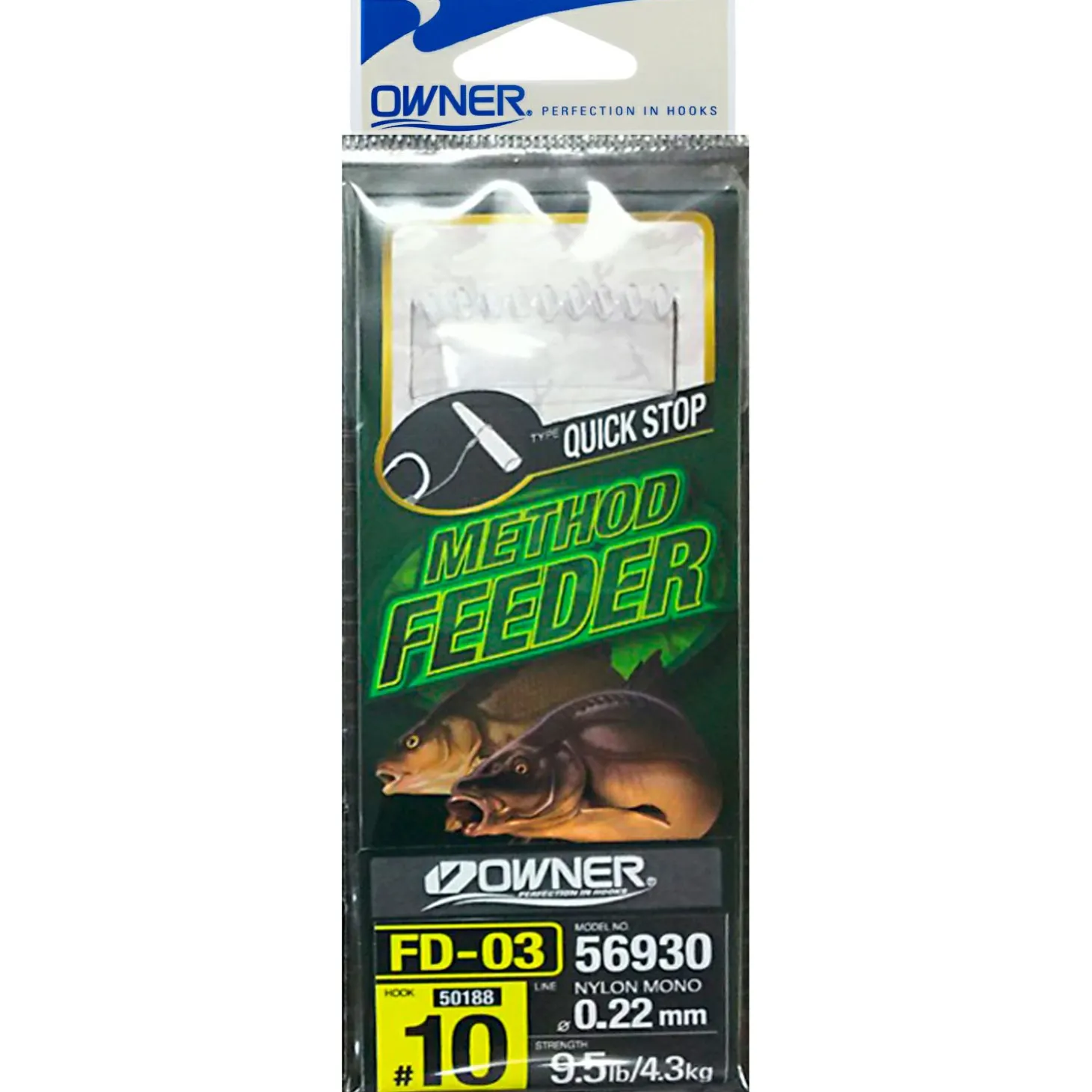 Owner Angelhaken Method Feeder mit Quick-Stop