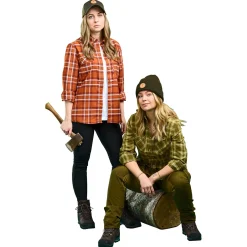 Pinewood Felicia Shirt Damen (Burgundy/Olive Green)