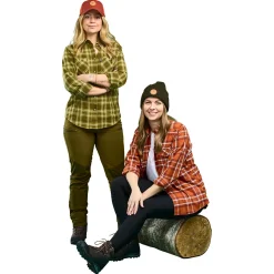 Pinewood Felicia Shirt Damen (Burgundy/Olive Green)