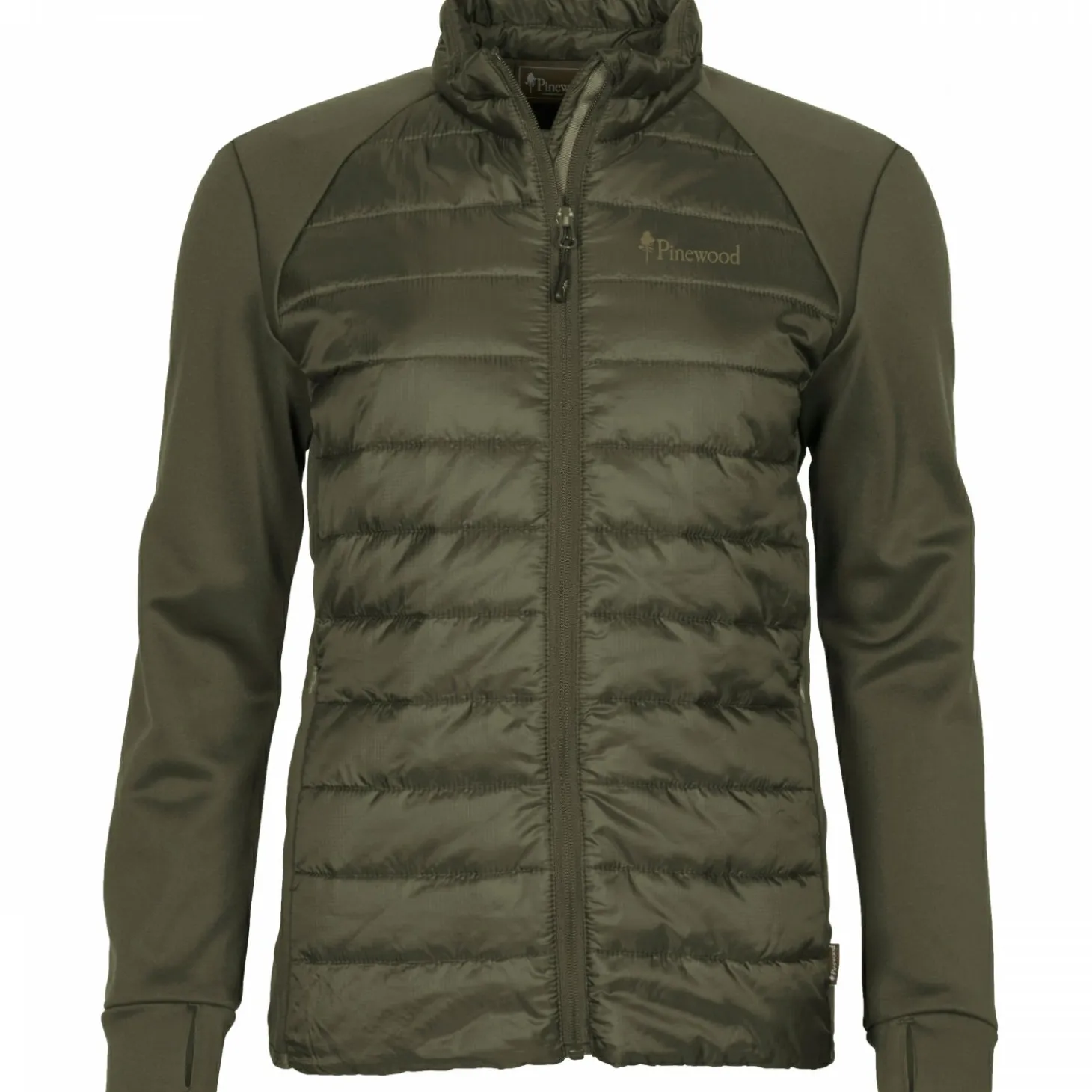 Pinewood Finnveden Hybrid Power Fleece Jacke Damen (Olive)