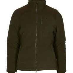 Pinewood Harriette Padded Fleece Jacket Damen (Green/Suede Brown)