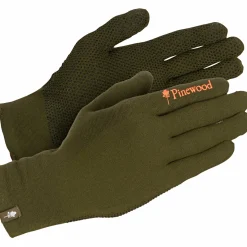 Pinewood Hunters Liner Stretch Glove Unisex (Mossgreen/D.Brown)