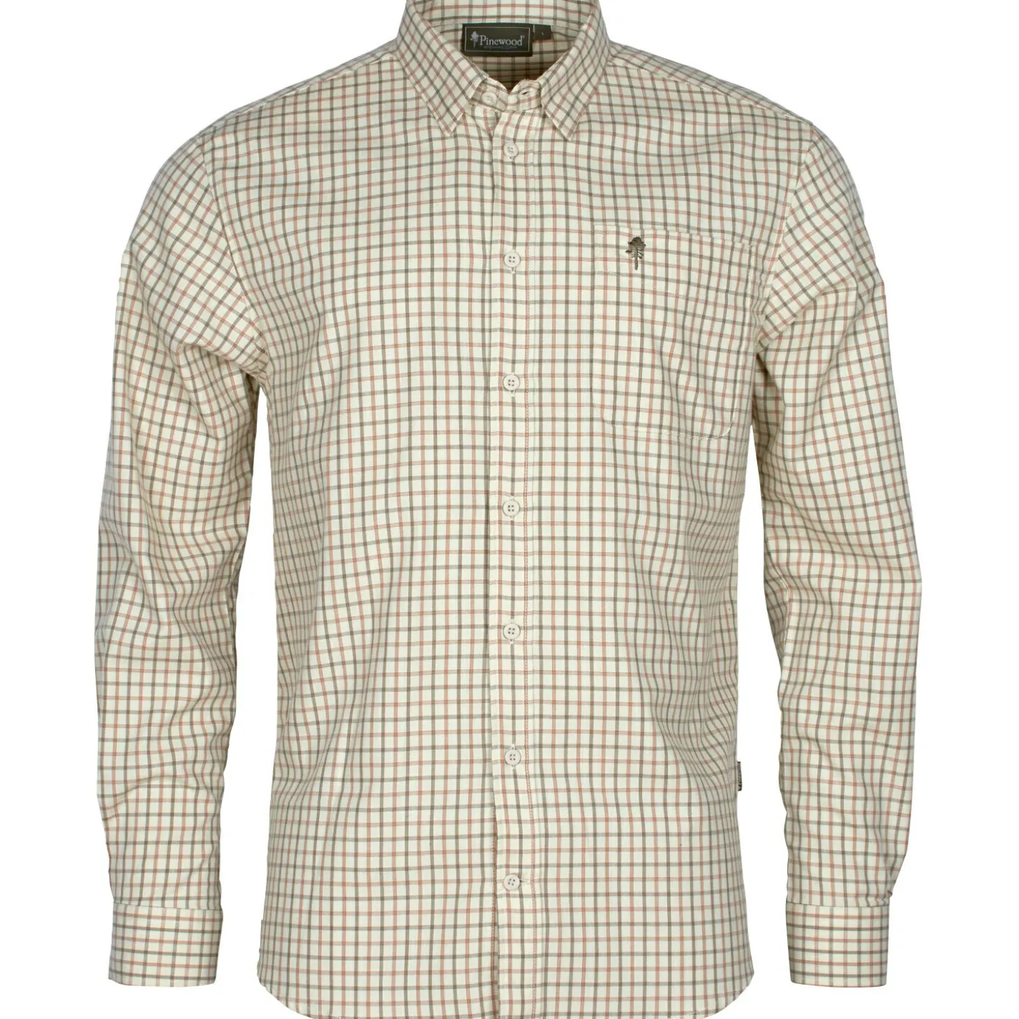 Pinewood Nydala Grouse Shirt Herren (Offwhite/Green)