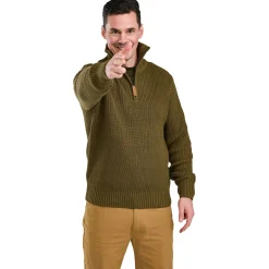 Pinewood Philip Knitted Sweater Herren (Olive Green)