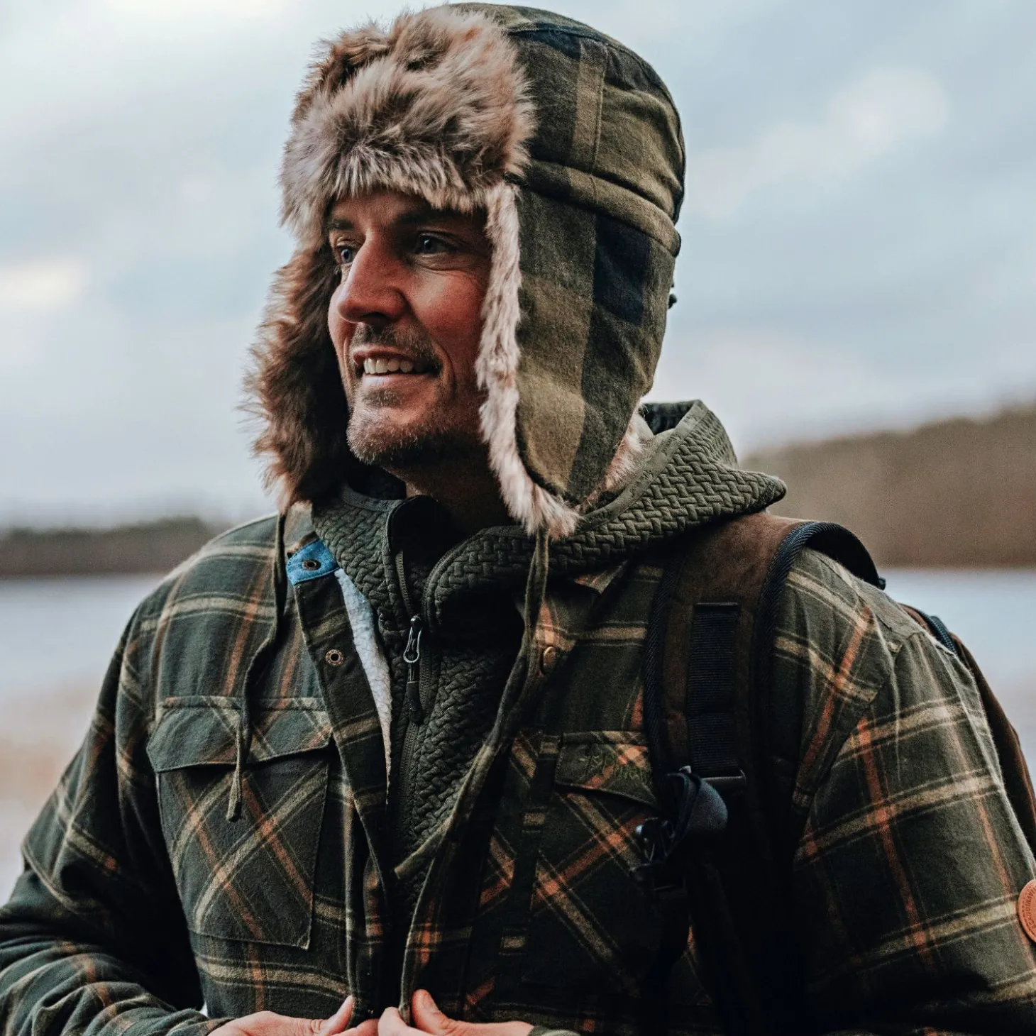 Pinewood Pile Overshirt Herren (D.Green/Bronze)