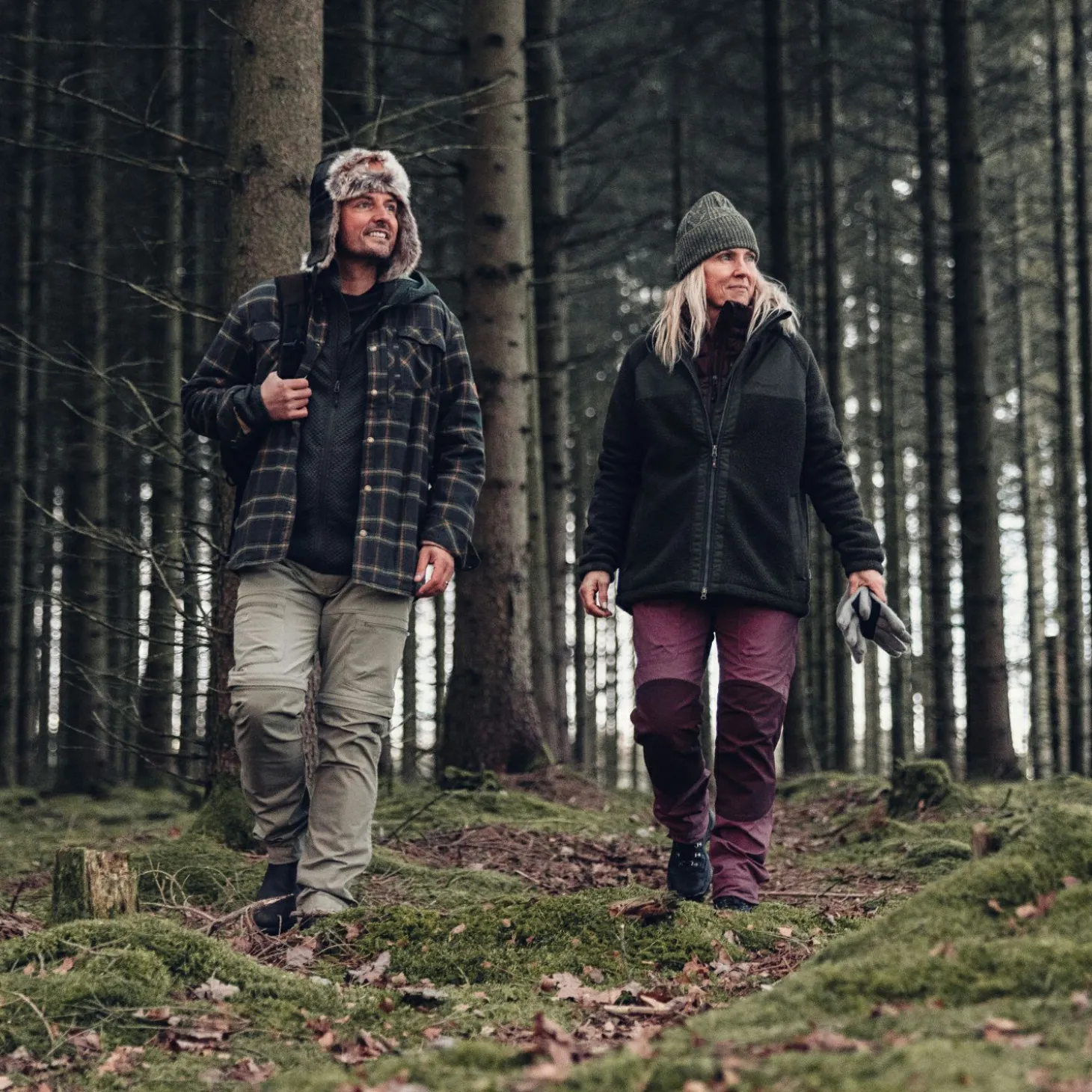 Pinewood Pile Overshirt Herren (D.Green/Bronze)