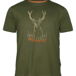 Pinewood Red Deer T-Shirt Damen (Green)