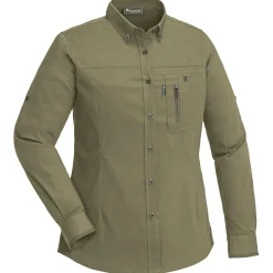Pinewood Tiveden TC-Stretch Insectsafe Damenbluse Damen (H.Olive)