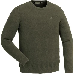 Pinewood Värnamo Crewneck Knitted Sweater Herren (Green Melange)